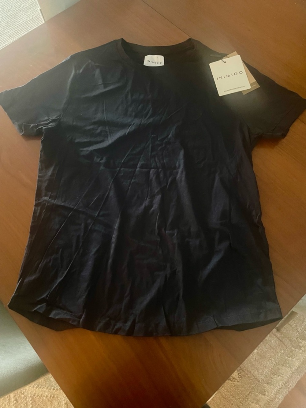 INIMIGO Black Crew Neck Tee